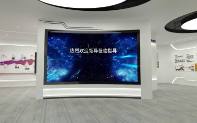 现代文化展厅3D模型下载